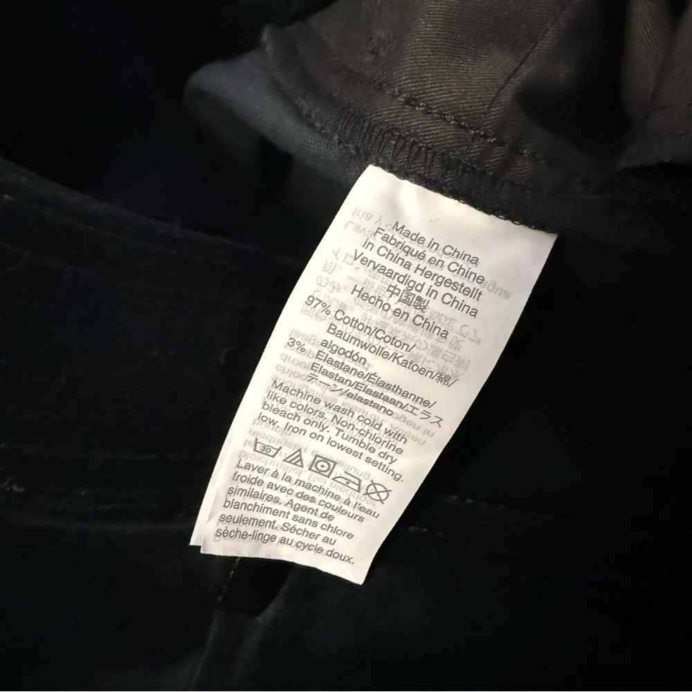 J.Crew Straight Leg Velvet Pants Black Size 6 NWT Style AQ839
